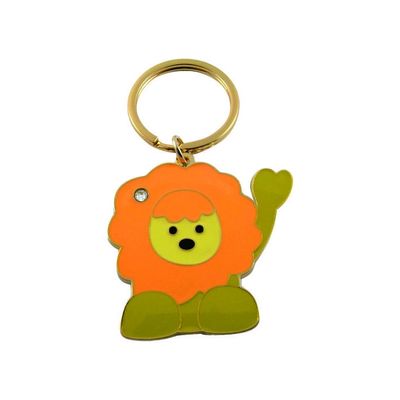 comprar Animales llavero de metal personalizado vendedor promocional lindo dibujo animado llavero anillo a medida Fabricación en línea