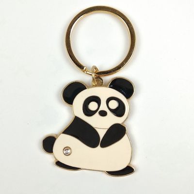 comprar Personalizado Panda Element Cute Keychain de pareja Cartoon de metal llavero personalizado Fabricación en línea