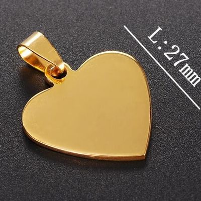 comprar Etiquetas de nombre de mascota de acero inoxidable en forma de corazón de melocotón Etiquetas personalizadas de identificación de perro Fabricación en línea