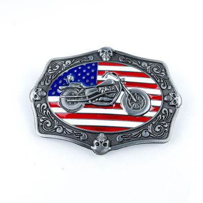comprar Moda para hombres cinturón hecho a medida hebillas de motocicleta estilo sheriff cinturón hebilla de metal de plata antigua Fabricación en línea