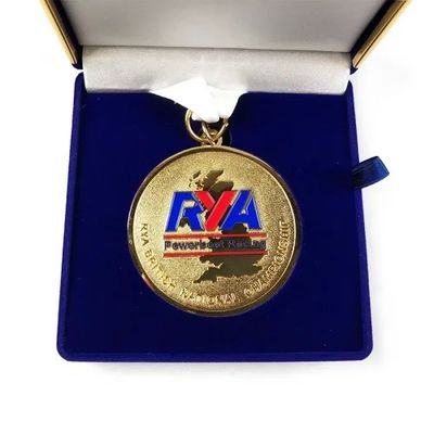 comprar Logotipo personalizado grabado Medallas de carrera personalizadas con embalaje de terciopelo premium Fabricación en línea