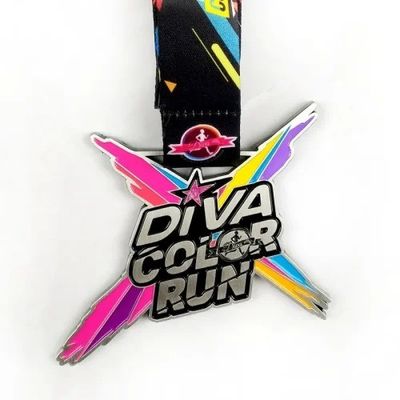 comprar Diseño de forma personalizada Medallas personalizadas con relleno de color / premios de esmalte suave Fabricación en línea