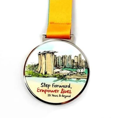 comprar Premio de Impresión UV de Medalla de Inserción Personalizada con Vidrio Transparente Fabricación en línea
