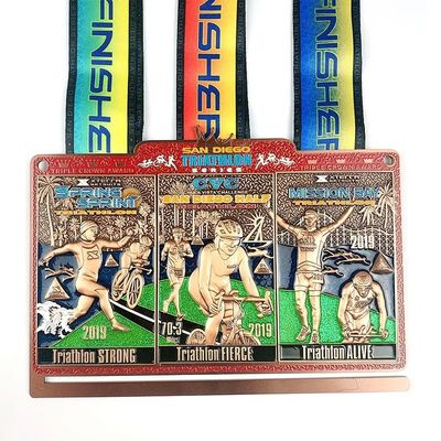 comprar Medallas de Triatlón Ironman Para Premios Medallas de Eventos Personalizadas Souvenirs sencillos Fabricación en línea