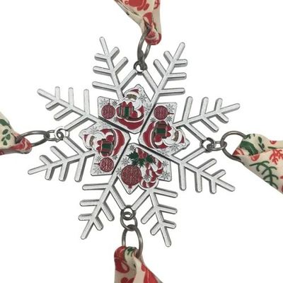 comprar Magnética Serie Combinada de Navidad Medallas de Correr Santa Forma de Nieve Fabricación en línea