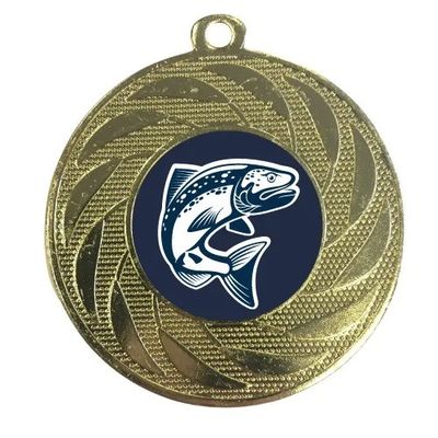 comprar Medallas universales personalizadas de pesca de poblaciones para clubes de pesca Fabricación en línea
