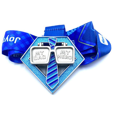 comprar Personalizado Festa del Día del Padre 10K Correr Medallas de Eventos Personalizados Premios de Finalizador Fabricación en línea