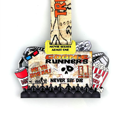 comprar Impresión UV Divertida Medallas de carrera personalizadas / medallas de carrera personalizadas Fabricación en línea