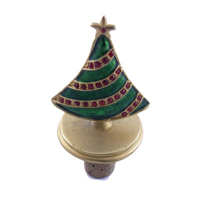 comprar Diseño de Navidad personalizado Tapón de botella de vino a medida Tapón de vino de aleación de zinc Fabricación en línea