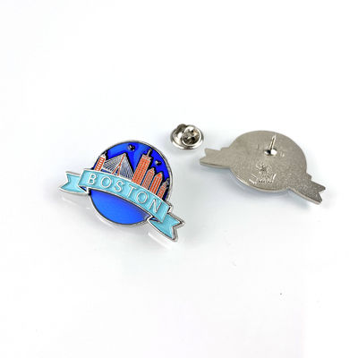 comprar Un diseño único Enamel City Promueve Pin Badge con impresión offset y material de arena de plata Fabricación en línea