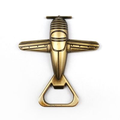 comprar Diseño metálico Abridor de botellas de avión fundido a presión para estilo fundido a presión y colores metálicos en el diseño Fabricación en línea