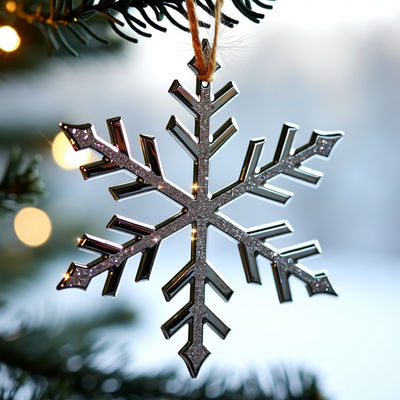 comprar Decoraciones de Invierno con Ornamento de Copo de Nieve de Elegancia Cristalina para Regalos de Promoción de Negocios Fabricación en línea