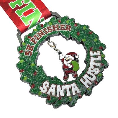 Medallas de Navidad para niños de aleación de zinc para premios decorativos de juegos navideños