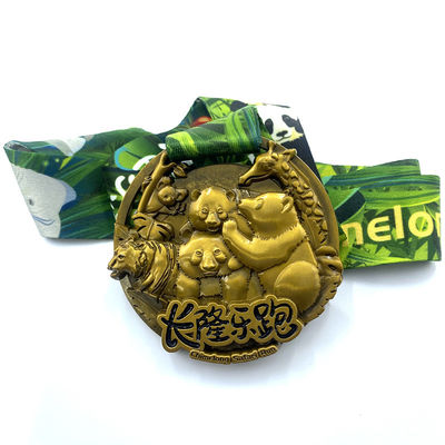 Medallas de Juego de Antigüedad de Oro con Temática Animal